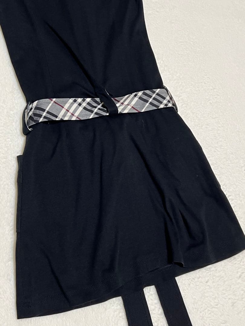 BURBERRY BLUE LABEL ベルト付きノースリーブワンピース 36