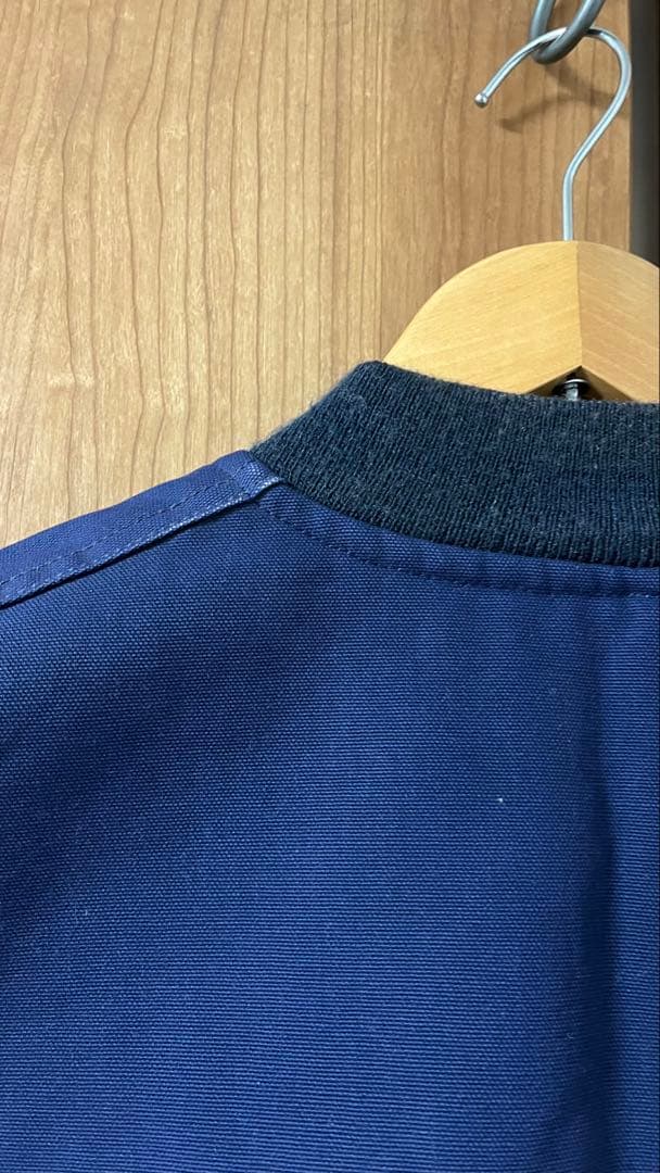 [希少]carhartt ダックベスト胸タグUSA製ネイビー