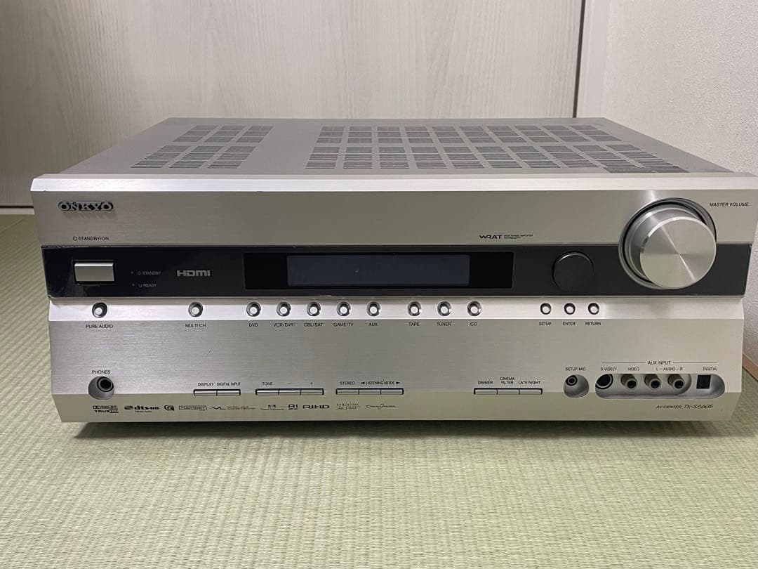 Onkyo TX-SA605 AVアンプ シルバー 即日発送！