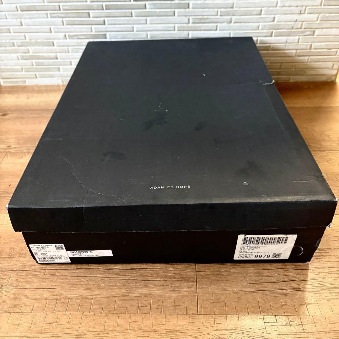 新品★アダムエロペ ジョッキーロングブーツ 黒 23cm 23,690円