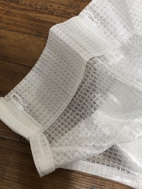 新品☆幅150×丈200㎝♪ワッフル地シンプル遮光カーテン＆レース〇G452