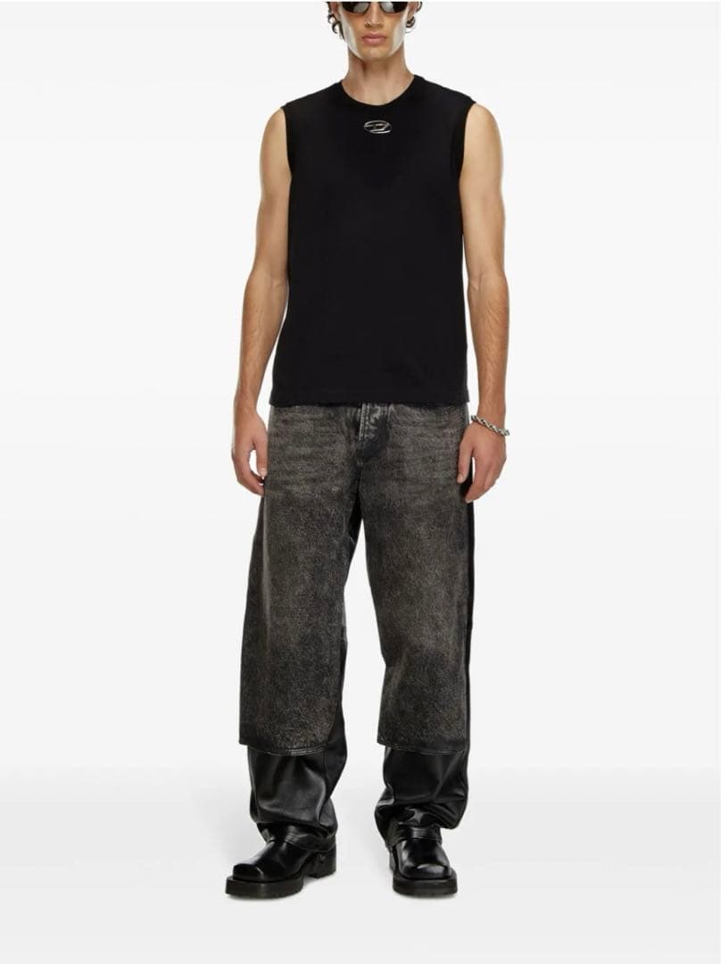 DIESEL ノースリーブ タンクトップ ブラック