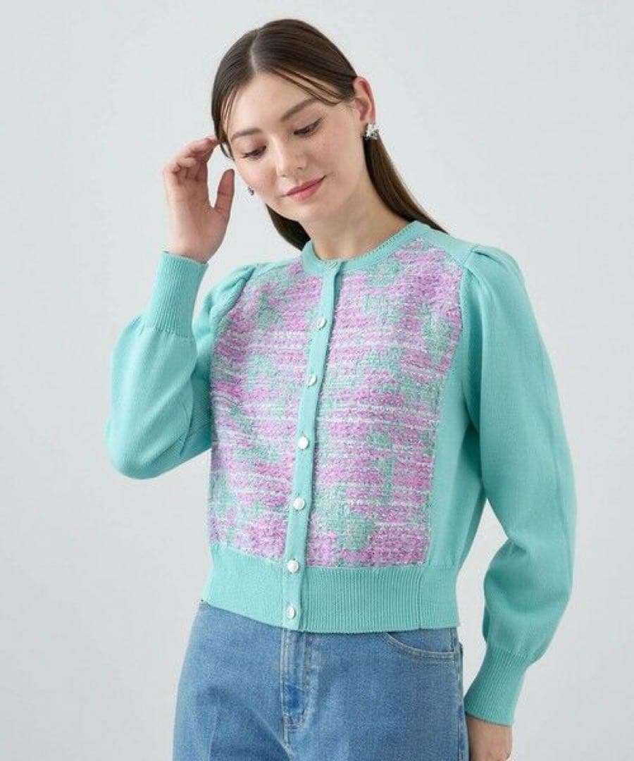 【アシラ様♡】アナイ ツイードドッキングジャケット カーディガン ANAYI 春