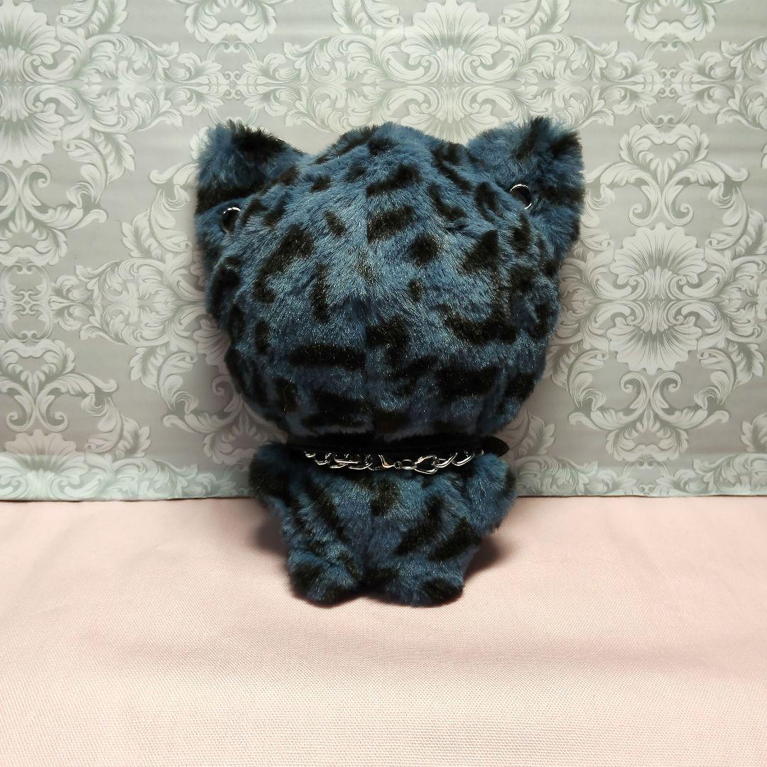 トウコ ぬい服 (ちびぐるみ)ブルー豹柄、黒