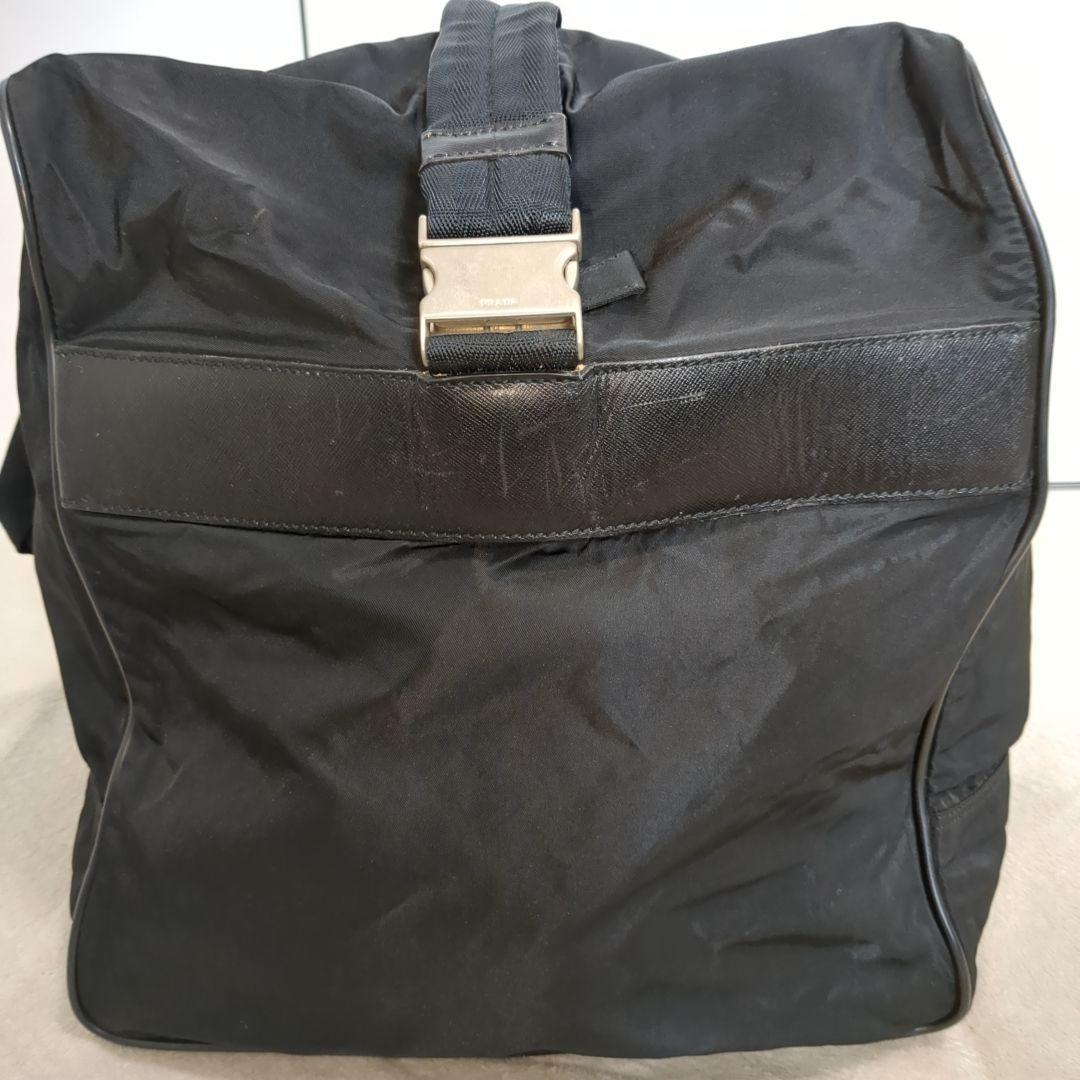 美品 PRADA ボストンバッグ 2way ブラック 三角ロゴ テスートナイロン