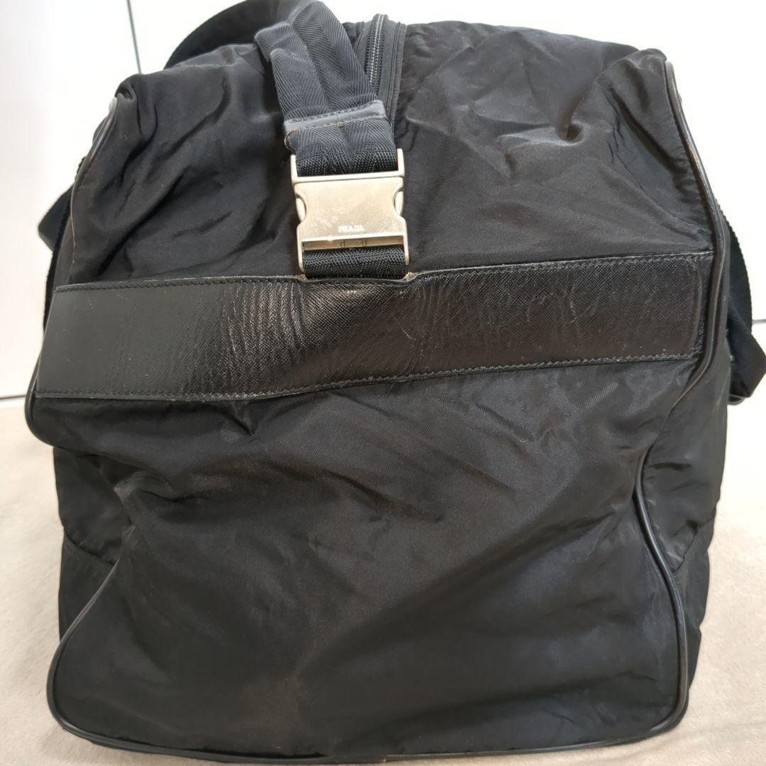 美品 PRADA ボストンバッグ 2way ブラック 三角ロゴ テスートナイロン