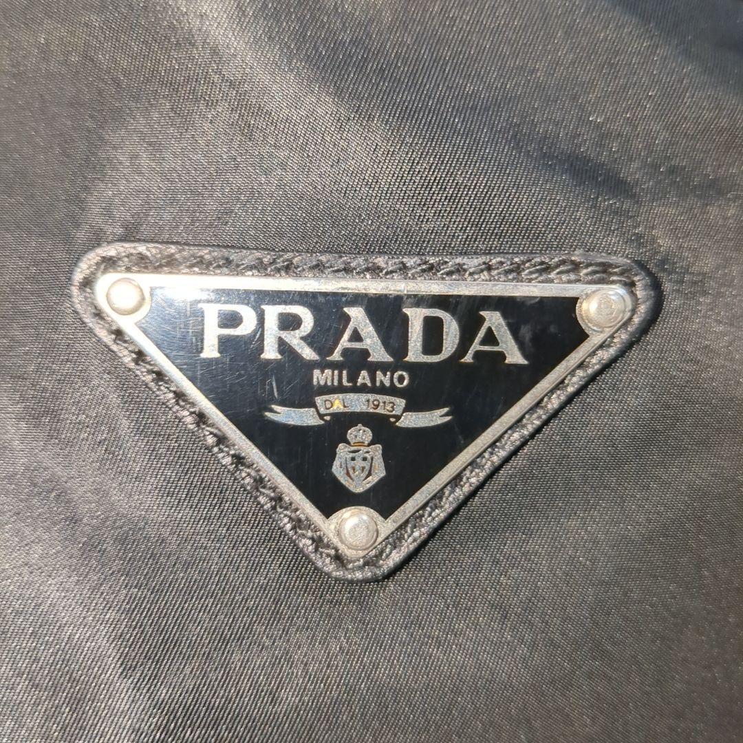美品 PRADA ボストンバッグ 2way ブラック 三角ロゴ テスートナイロン