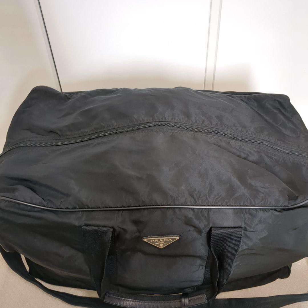 美品 PRADA ボストンバッグ 2way ブラック 三角ロゴ テスートナイロン