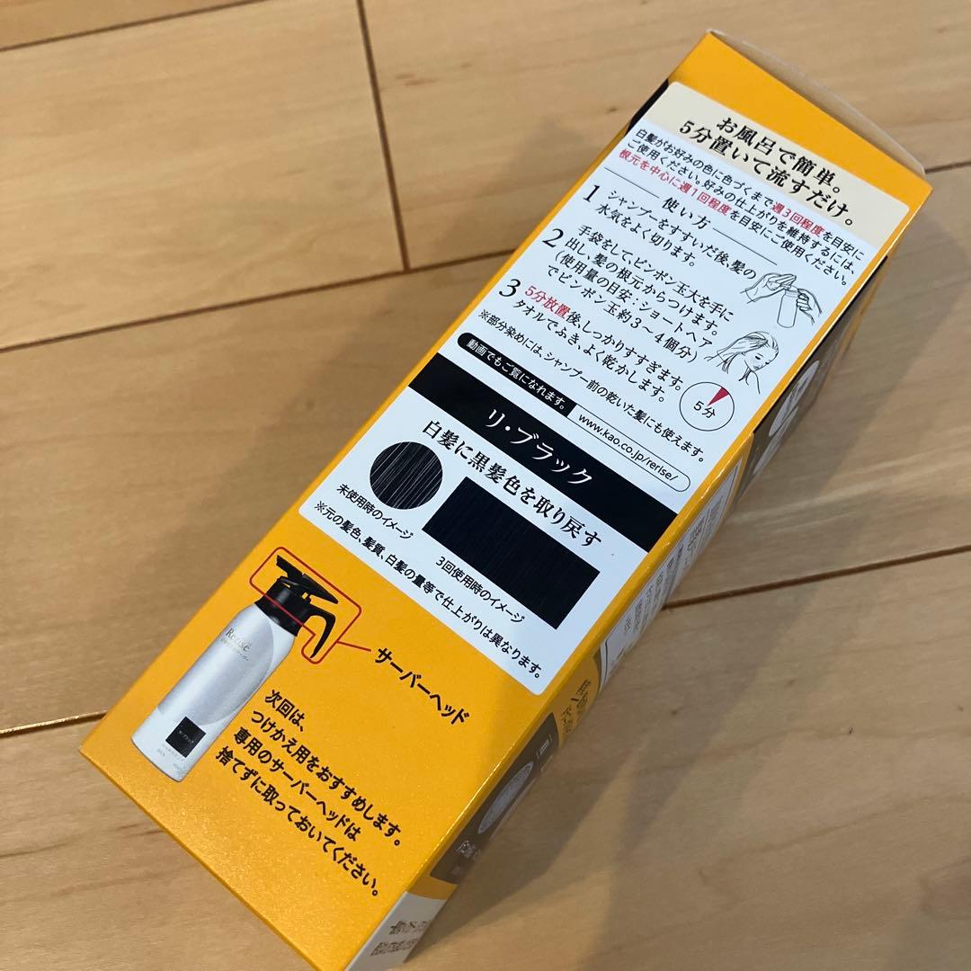415【新品】リライズ 白髪用髪色サーバー リ・ブラック ふんわり仕上げ 3本