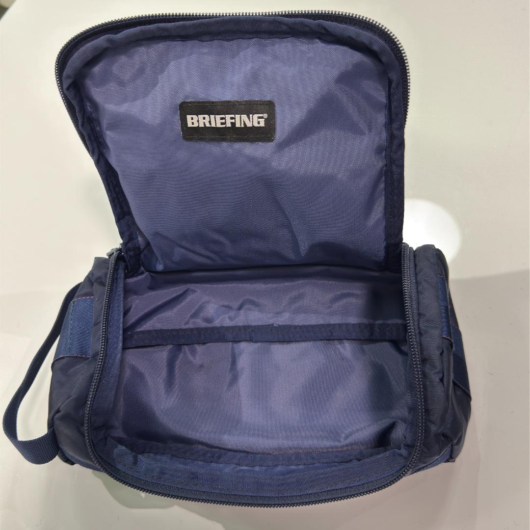 BRIEFING BOX POUCH ボックスポーチ ネイビー カートバッグ