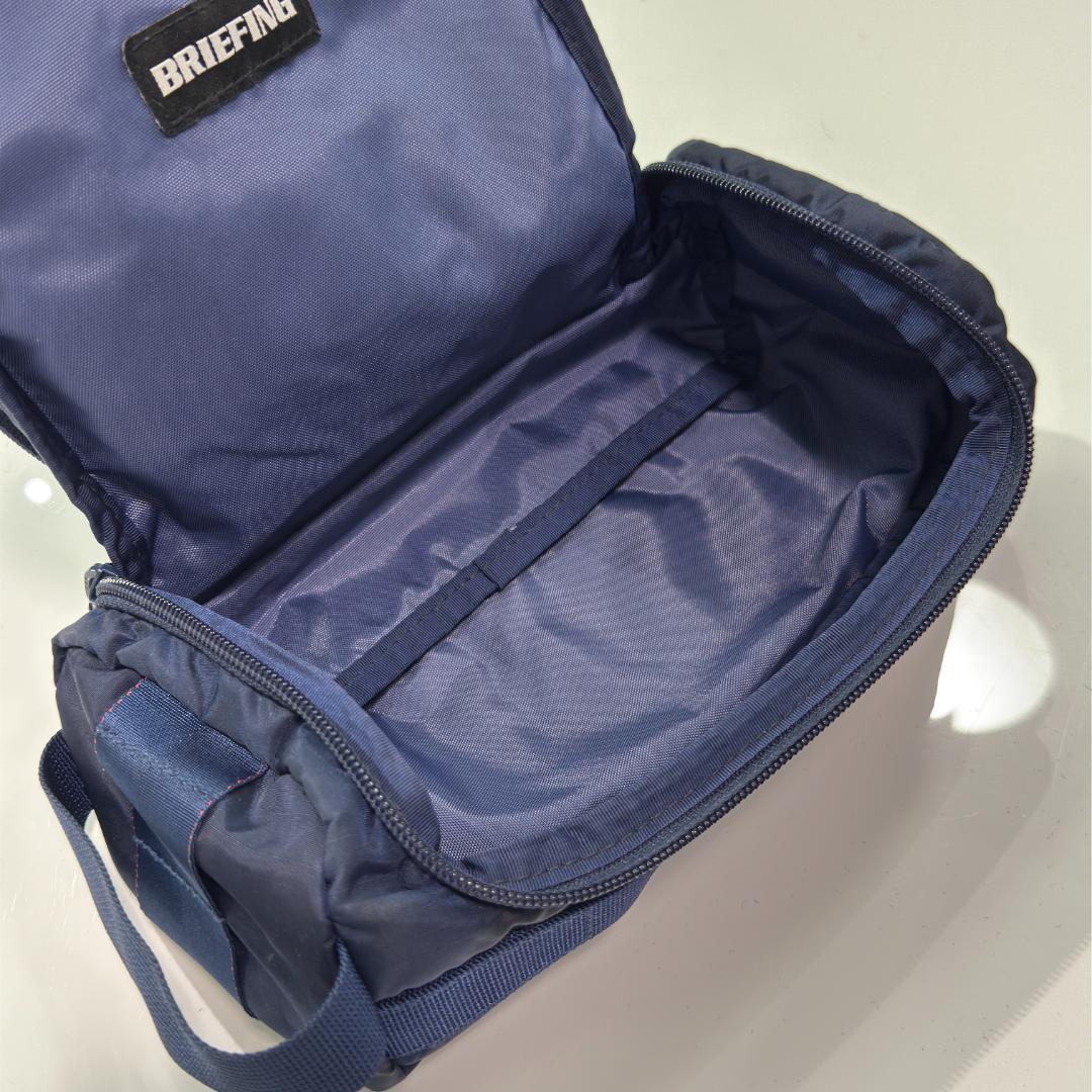 BRIEFING BOX POUCH ボックスポーチ ネイビー カートバッグ