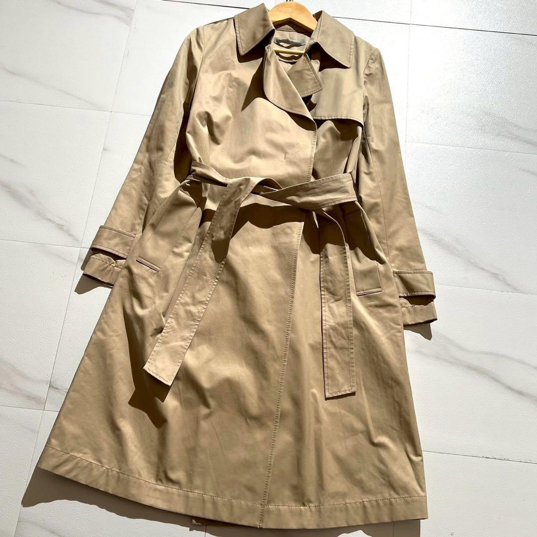 【極美品✨】theoryluxe トレンチコート 比翼 光沢ベージュ 38