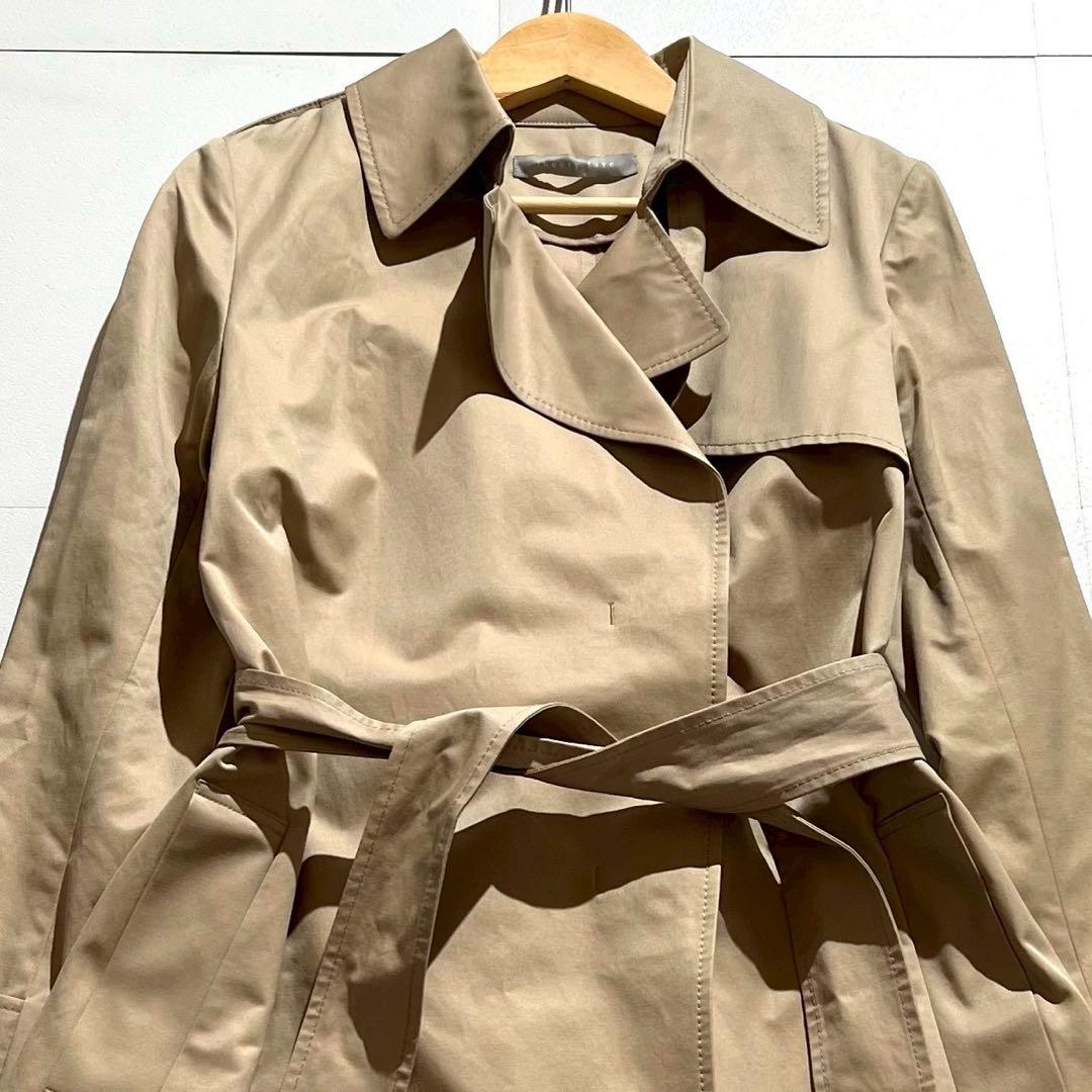 【極美品✨】theoryluxe トレンチコート 比翼 光沢ベージュ 38