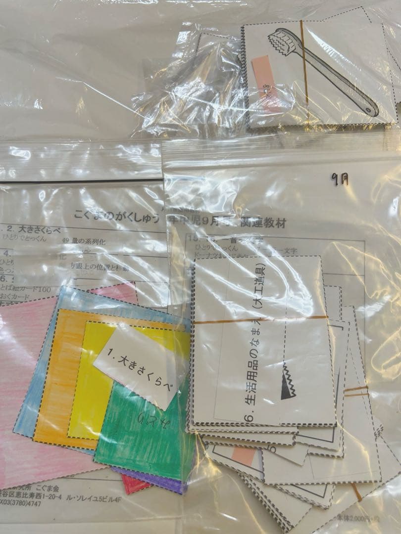こぐま会:こぐまのがくしゅう　年中フルセット12ヶ月分(小学校受験)