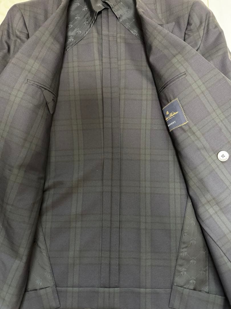 Brooks brothers ブラックウォッチダブルブレストブレザー