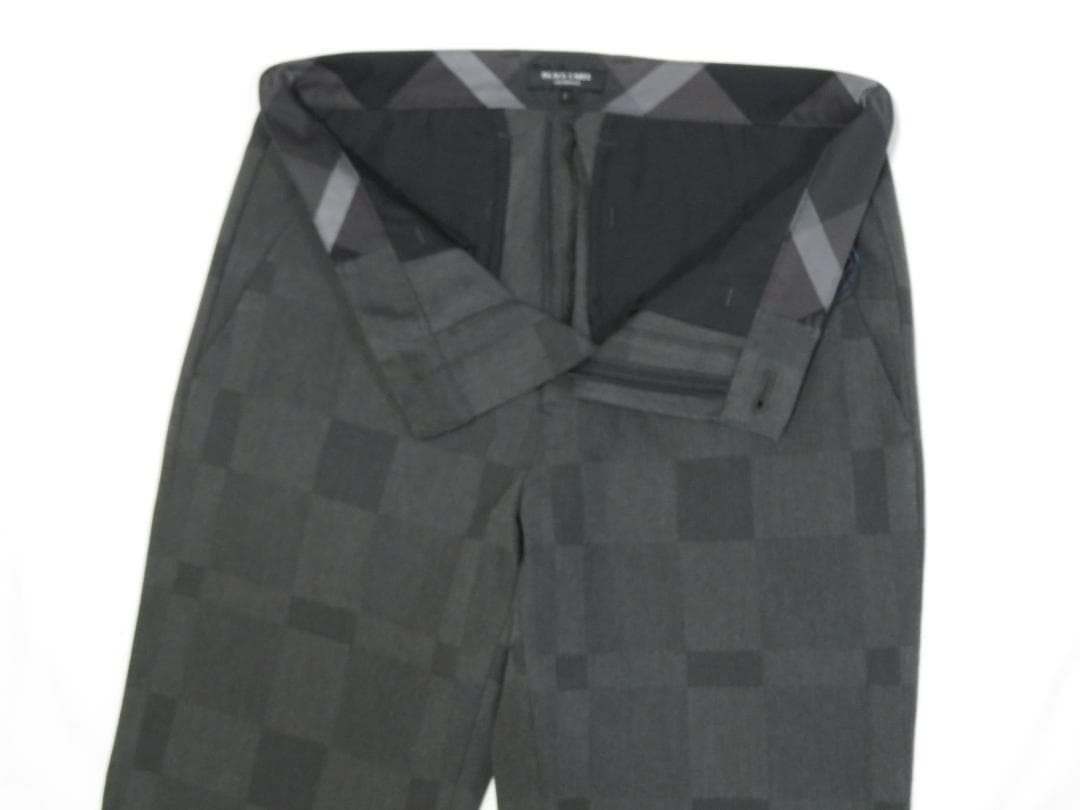 ブラックレーベル　ブロックチェックパンツS 27,500円濃グレーW72～75㎝