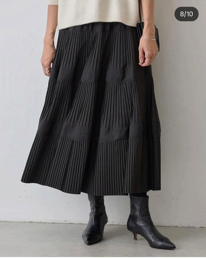 BEARDSLEY ブラック フレアスカート
