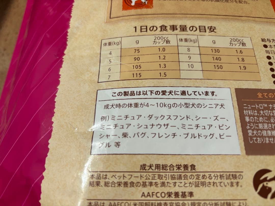 Nutro 小型犬用 ドライフード 6kg エイジングケア チキン&玄米