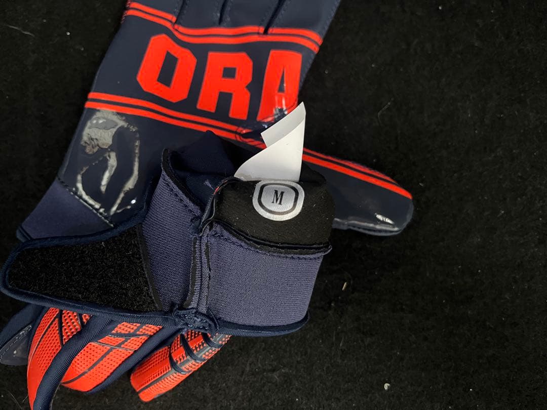 Under Armour アメリカンフットボール グローブ M 法政オレンジ