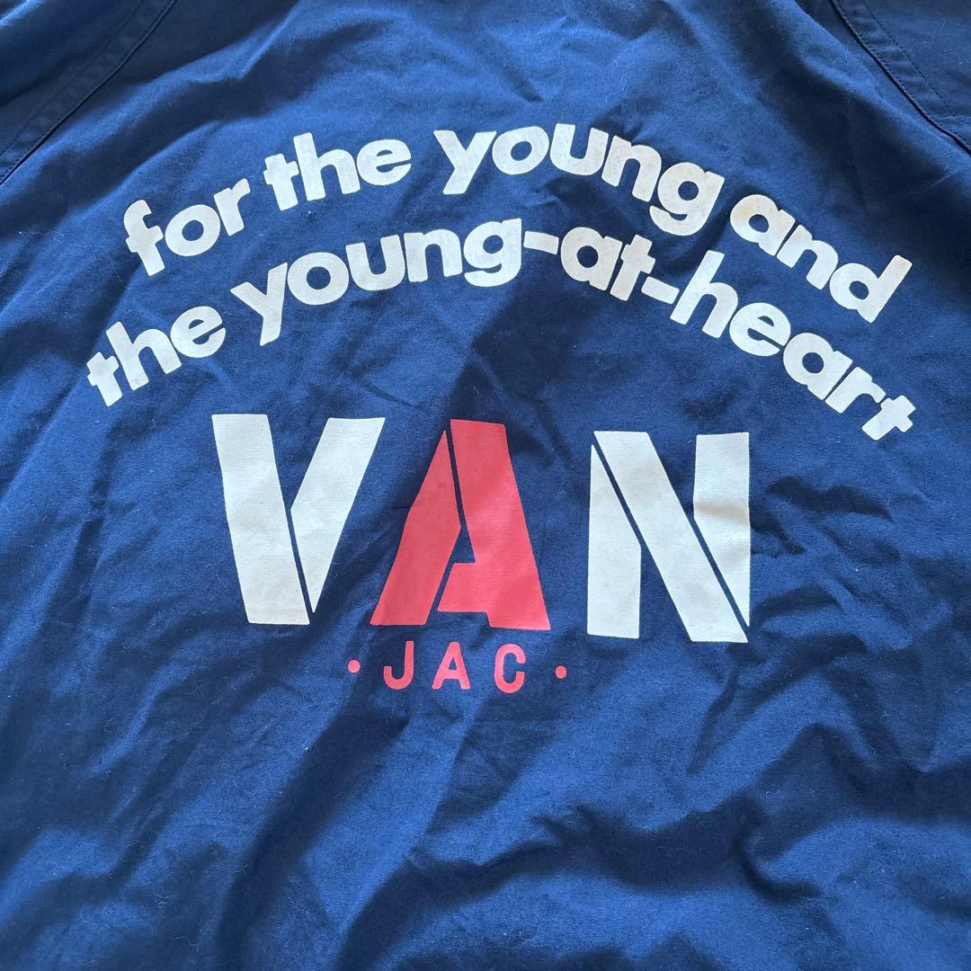 【VANS JACKET】スウィングトップ アーチロゴ 紺 L