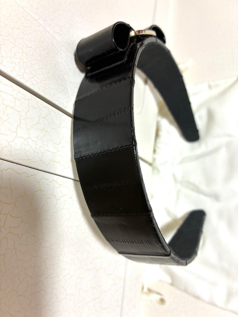 Ferragamoブラックリボンカチューシャ