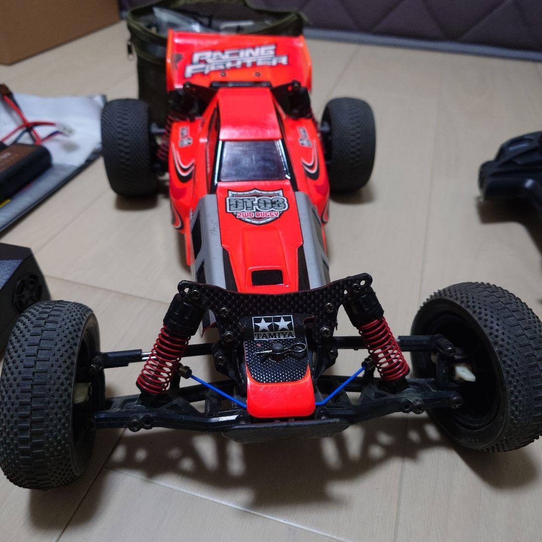 レーシングファイター カスタム済み、充電器、プロポセットDT03