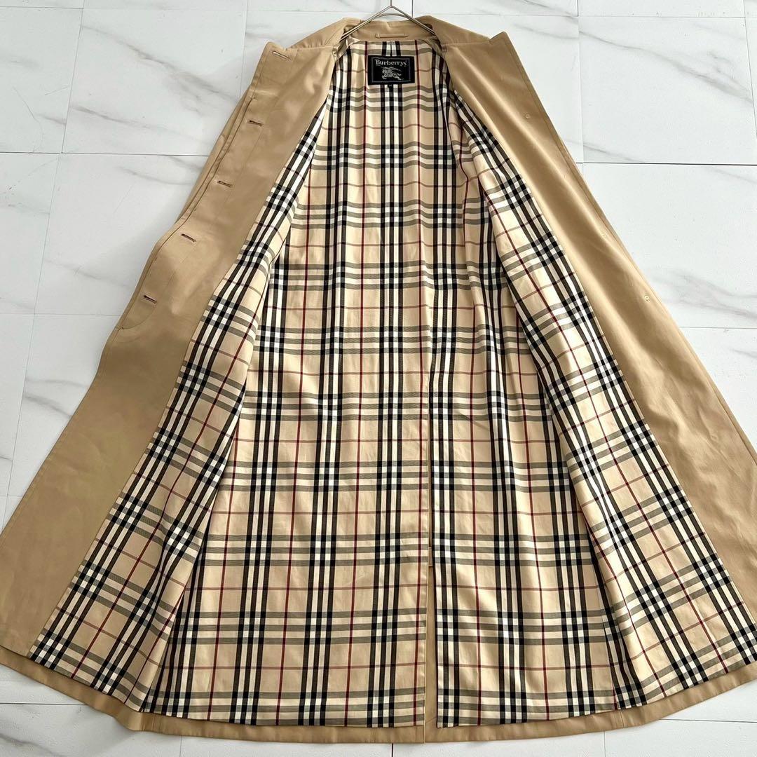 Burberrys ロングコート ノバチェック ベージュ ベルト レディース40