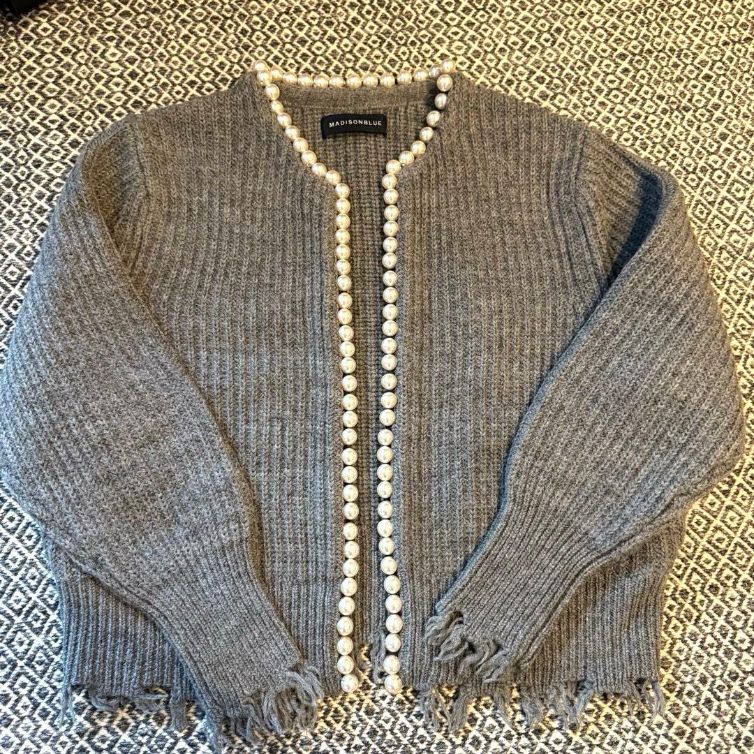 MADISONBLUE グレー カーディガン