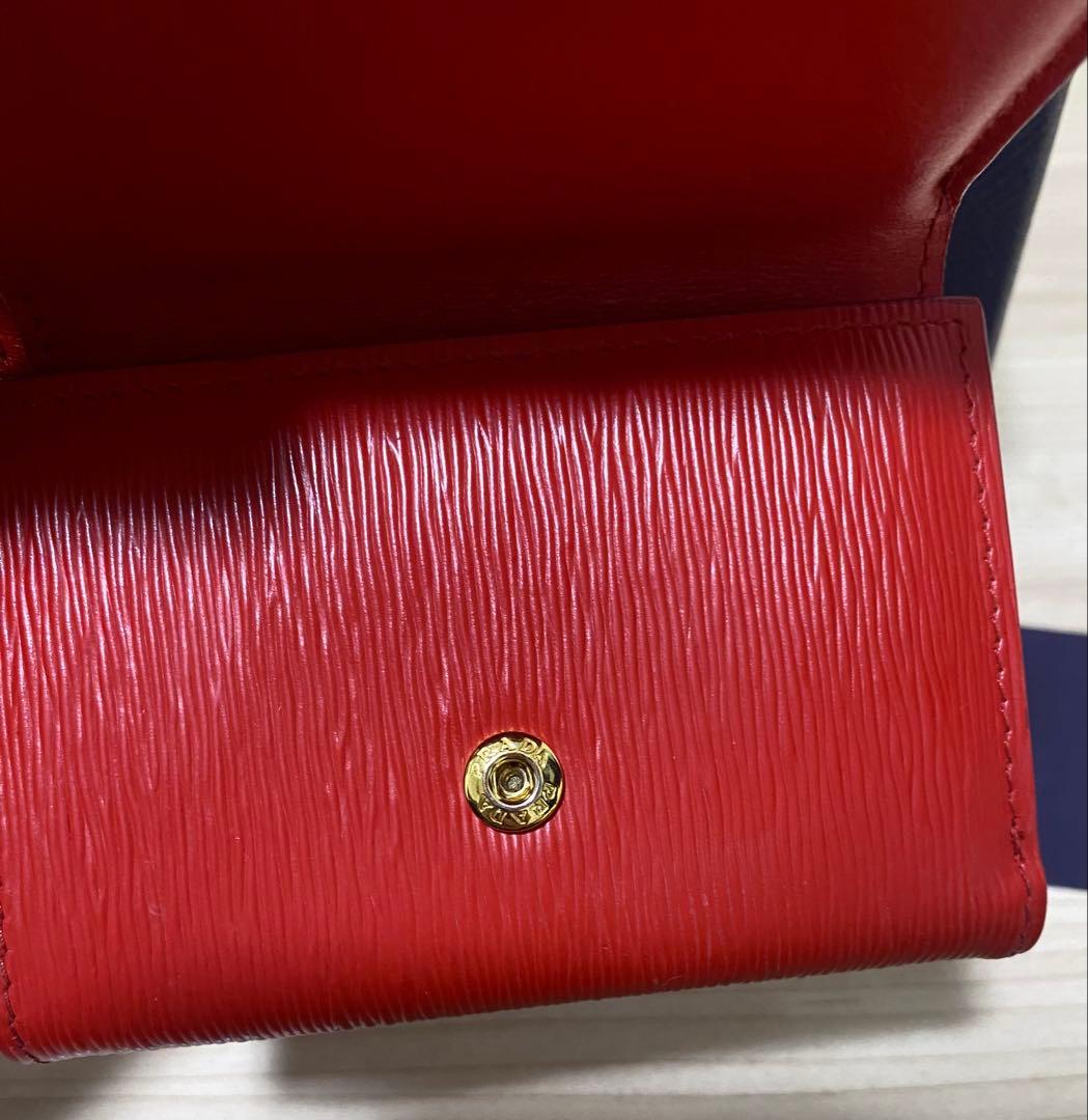 PRADA 三つ折りミニ財布 レッド