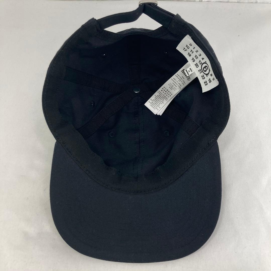 極美品　MM6 Maison Margiela キャップ 帽子　ブラック　正規品