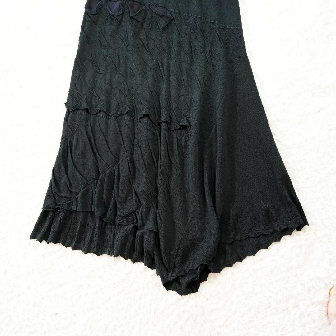 【美品】ISSEY MIYAKE　イッセイミヤケ　変形スカート　黒　サイズ3