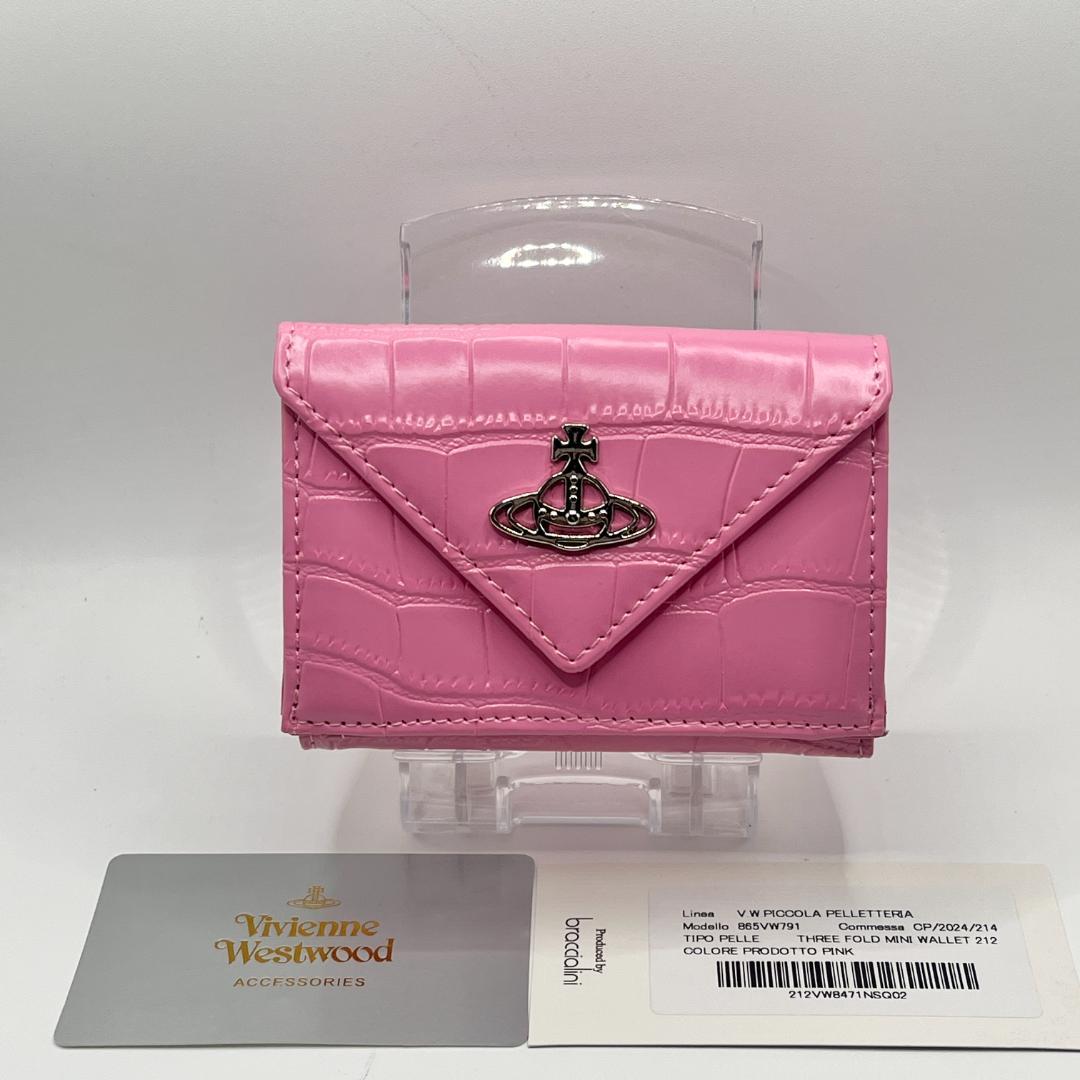 Vivienne Westwood 新品 ミニ財布 レター型 ピンク 折財布