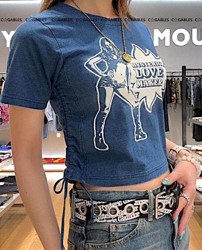 ヒステリックグラマー 2025春夏　LOVE MAKER チビTシャツ