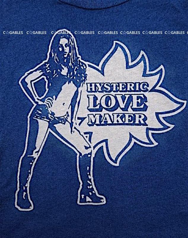 ヒステリックグラマー 2025春夏　LOVE MAKER チビTシャツ