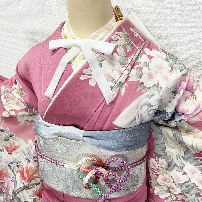507z24.504y1.小物☆華やか 振袖 作家物 高身長な方にも 滝 花☆