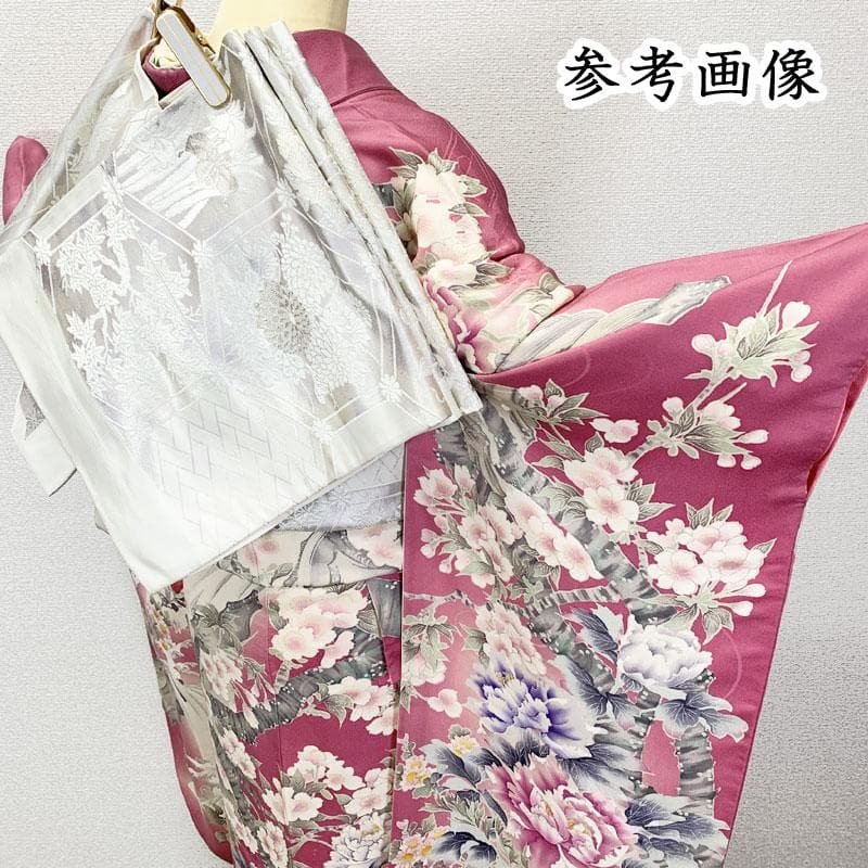507z24.504y1.小物☆華やか 振袖 作家物 高身長な方にも 滝 花☆
