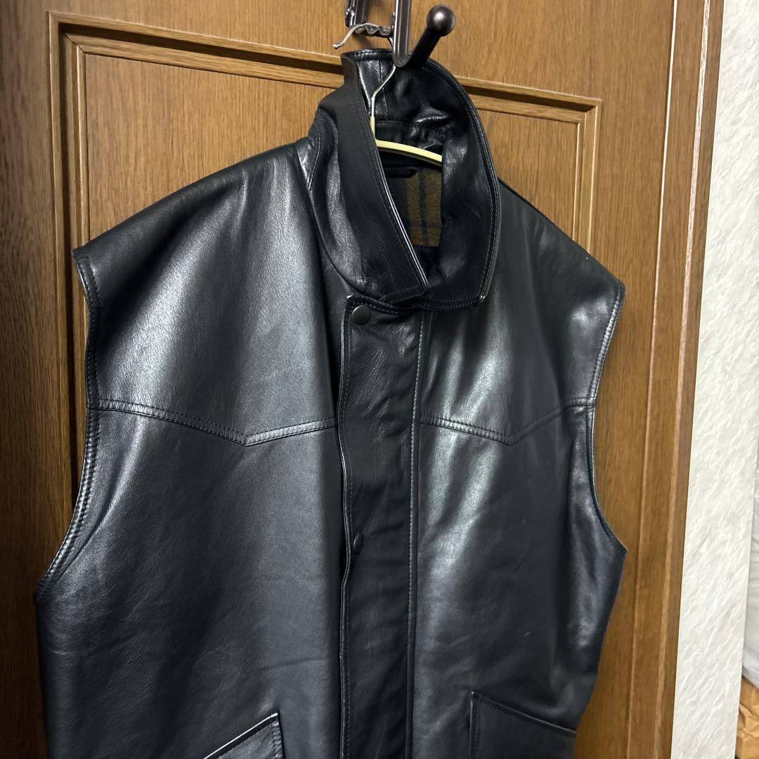 最終値下げ三軒茶屋　NOIR購入　blackレザージャケットベスト