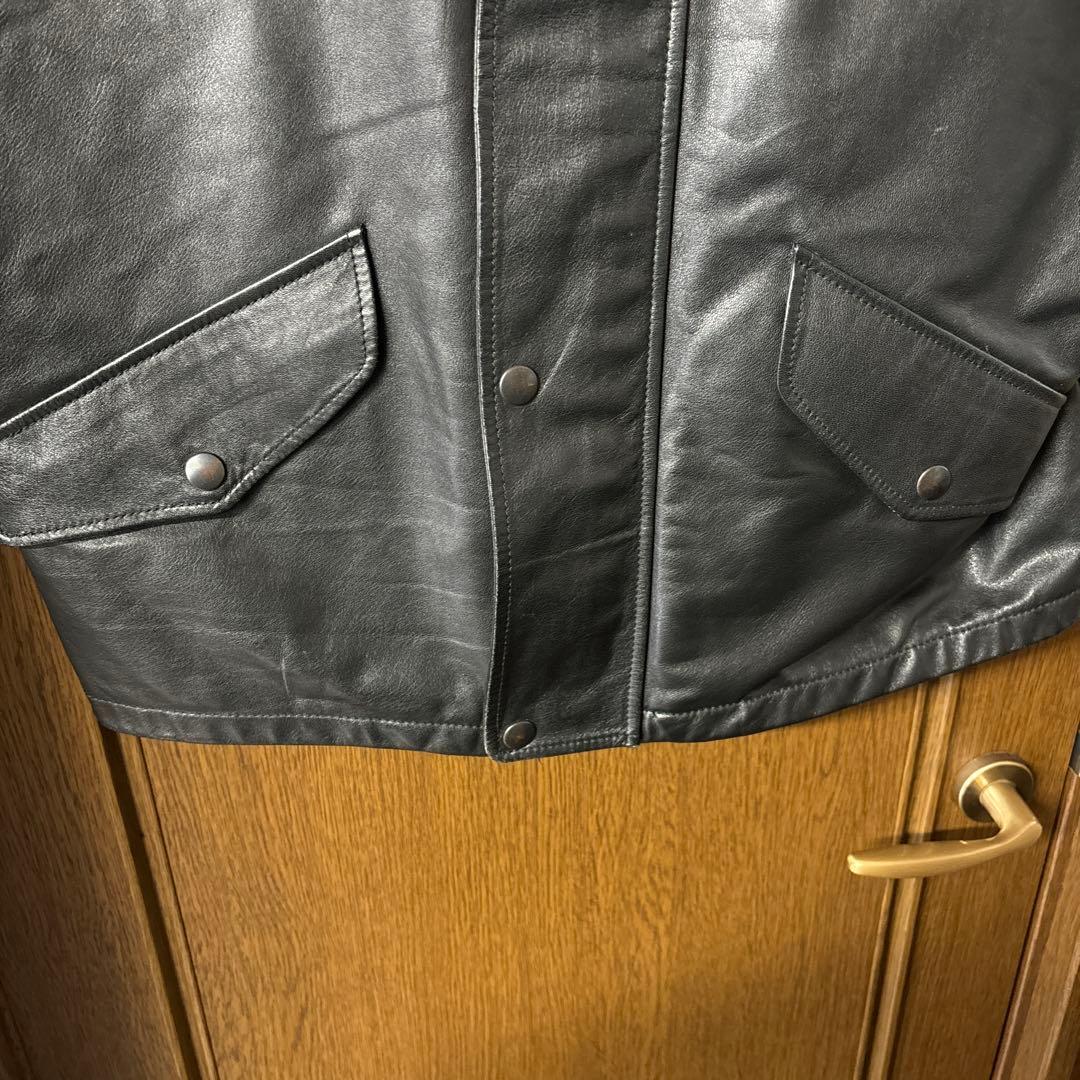 最終値下げ三軒茶屋　NOIR購入　blackレザージャケットベスト