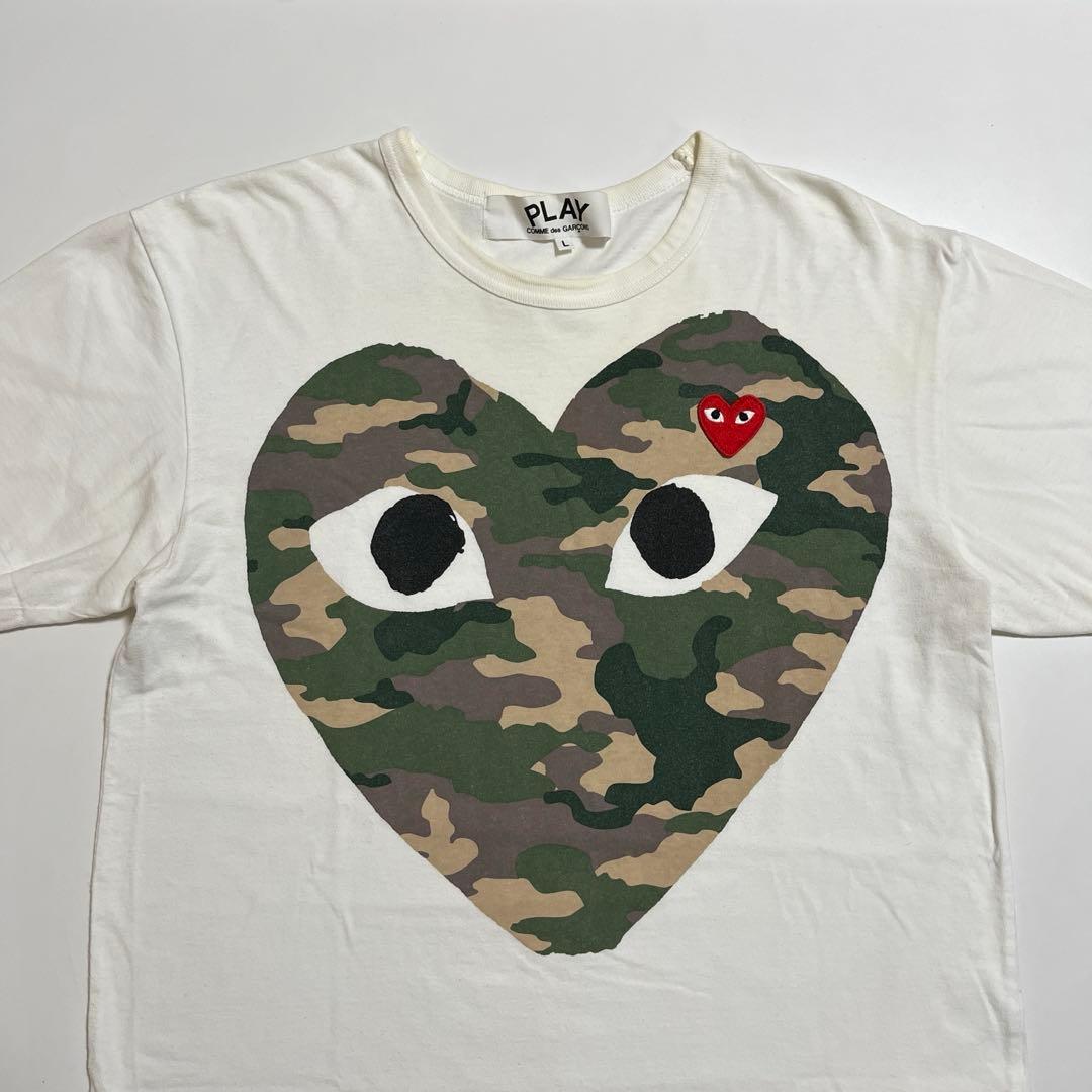PLAY COMME des GARÇONS 半袖Tシャツ カットソー ホワイト