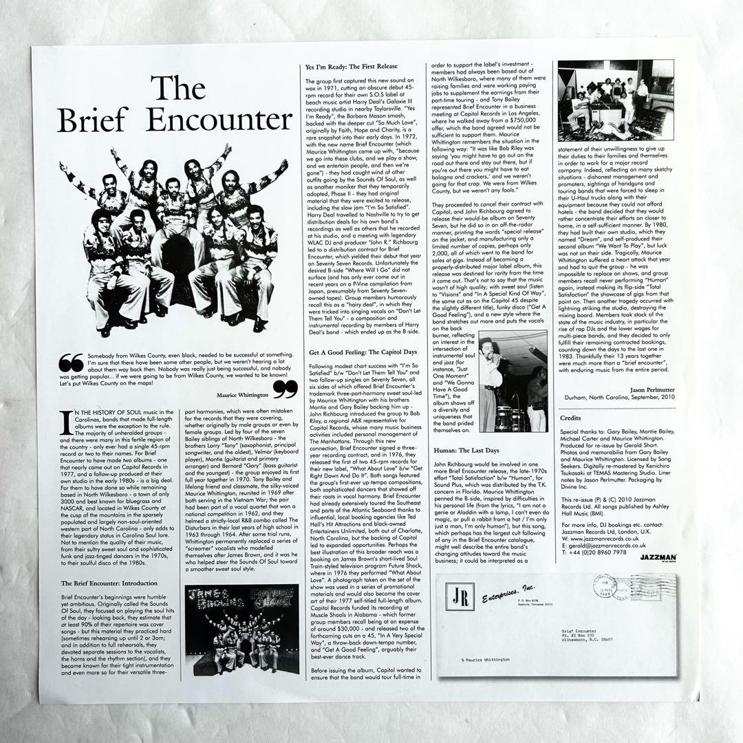 最終価格The Brief Encounterレアグルーヴ傑作UK再発レア廃盤