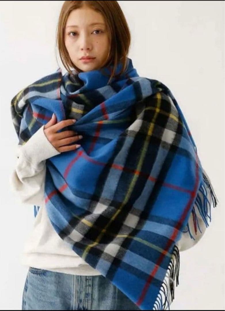 TWEEDMILL 大判 ストール チェック柄 ツィードミル
