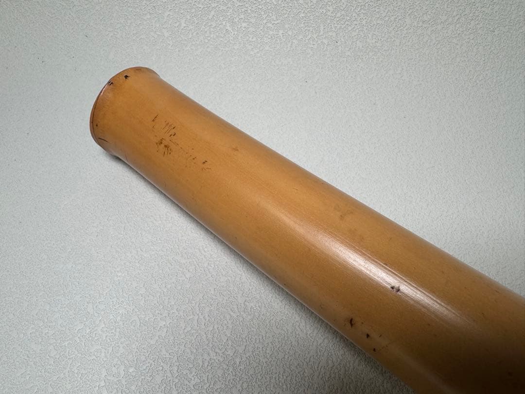 尺八 1.8尺 約56cm 根付 朱漆 和楽器 竹製