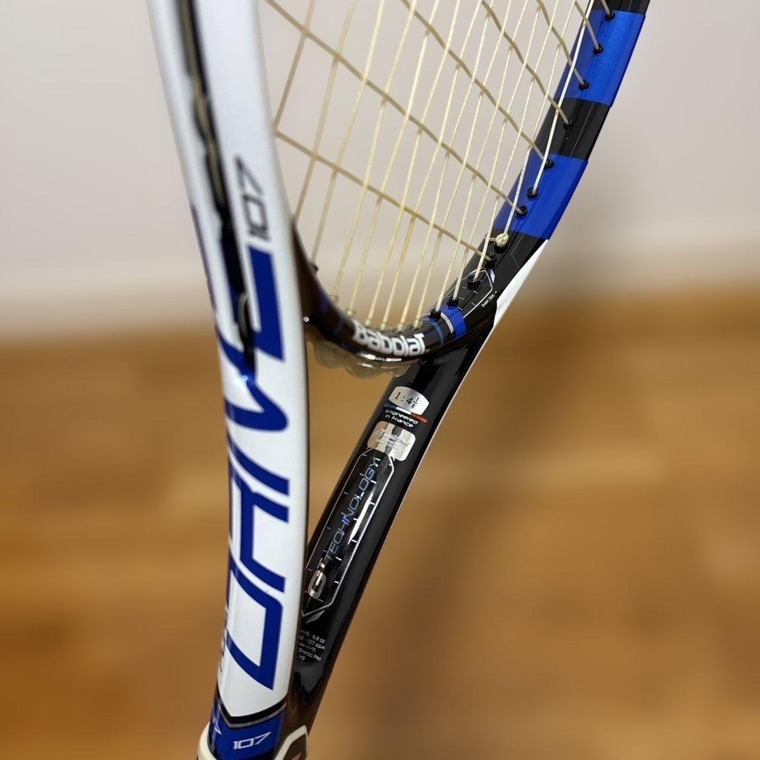 【未使用品】Babolat テニスラケット ピュアドライブ107 （ケース付）