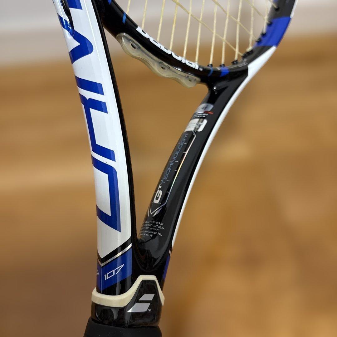 【未使用品】Babolat テニスラケット ピュアドライブ107 （ケース付）