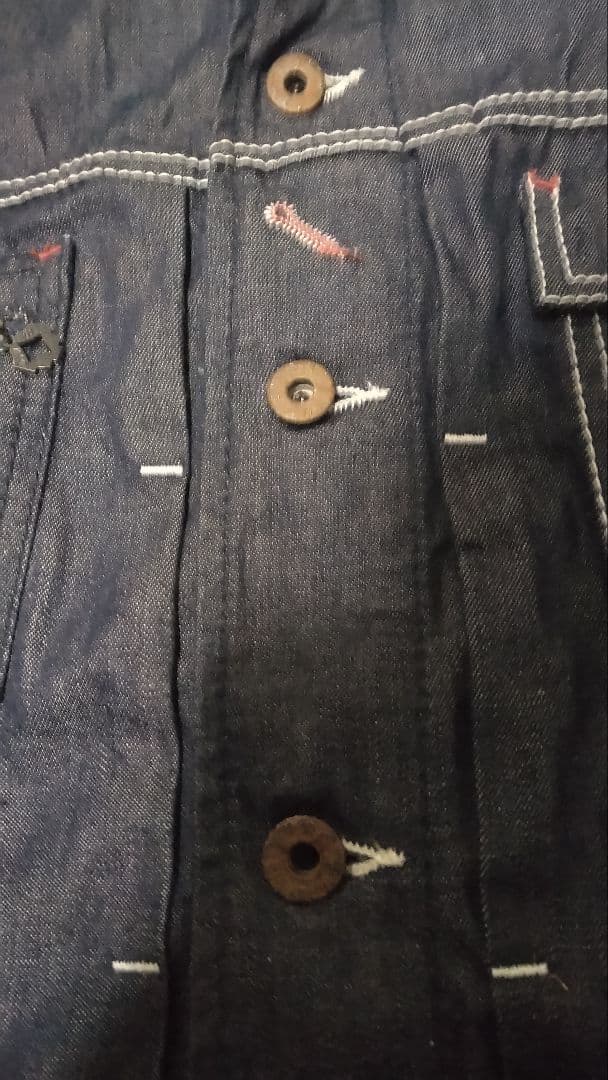 ぼ*ん様 DIESEL レア　限定発売　デッドストック　ブルドッグ刺繍デニムジャ