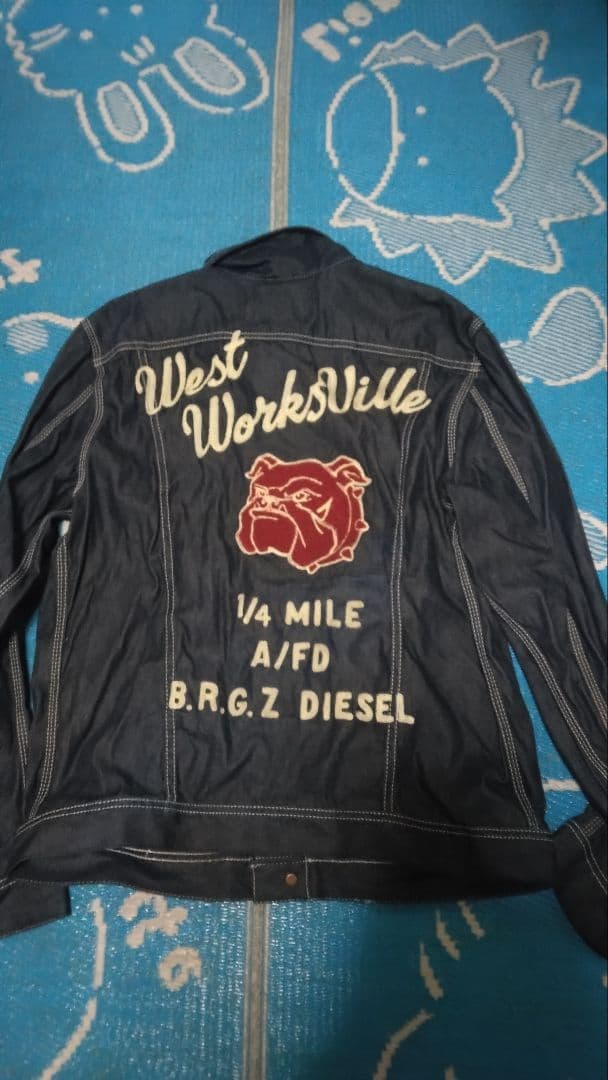 ぼ*ん様 DIESEL レア　限定発売　デッドストック　ブルドッグ刺繍デニムジャ