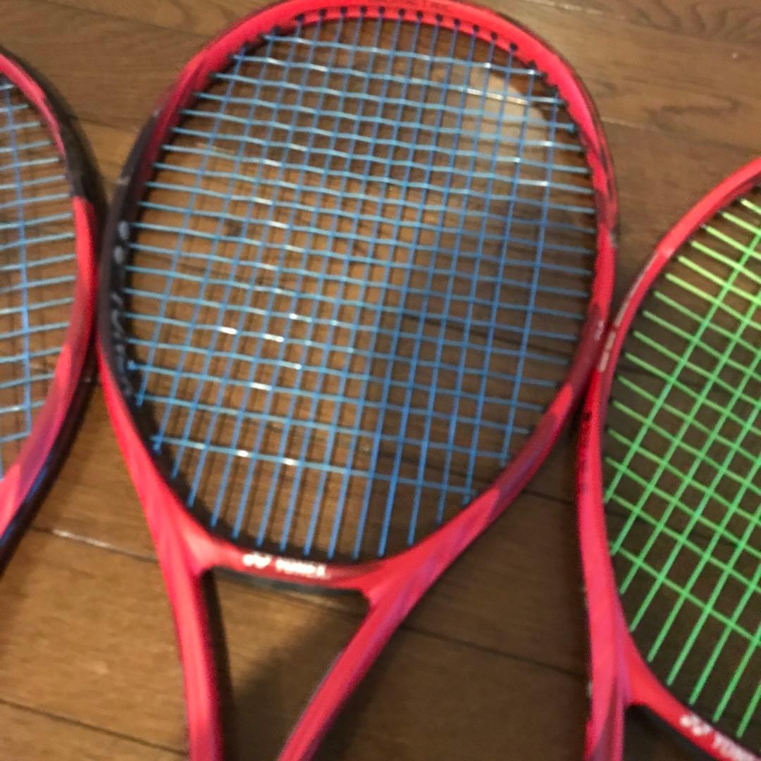 vcore 98 テニスラケット 3本セット 赤