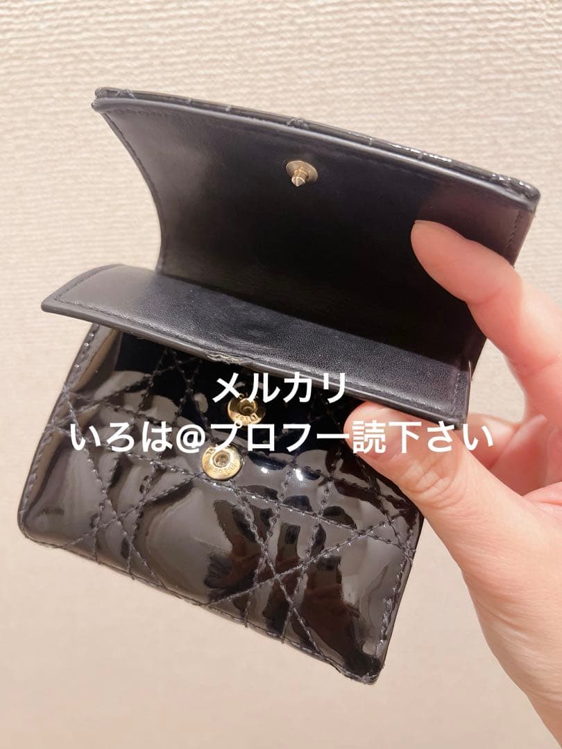 Dior レディディオール ロータスウォレット 折り財布