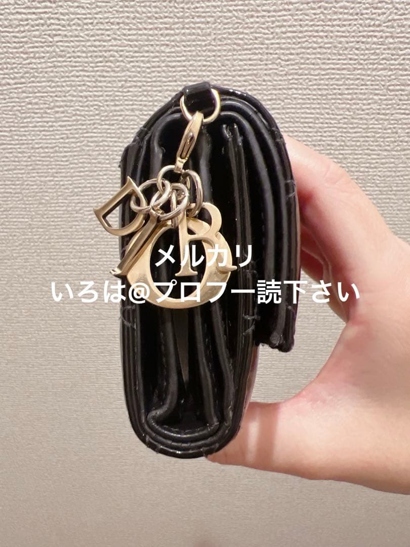Dior レディディオール ロータスウォレット 折り財布