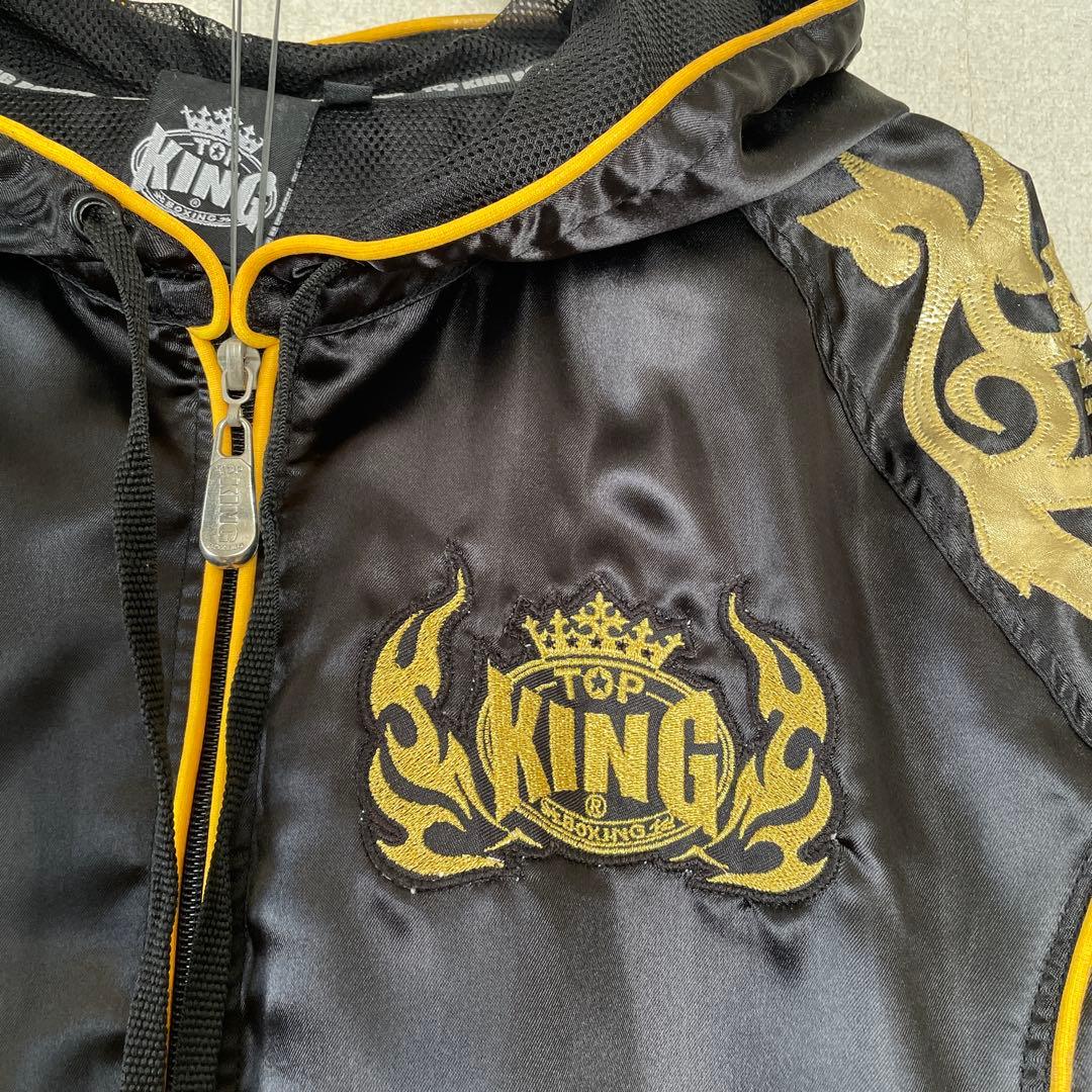 TOP KING ムエタイジャージ 上下　ブラック/ゴールド